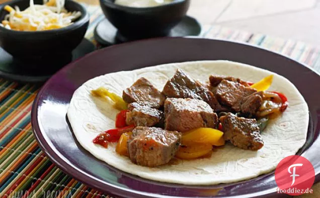 Gegrilltes Steak Fajitas