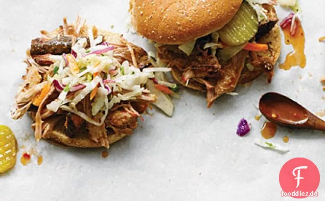 Pulled Pork Barbecue-Sandwiches