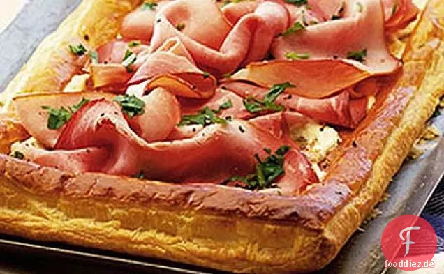 No-fuss Schinken & Crème fraîche tarte