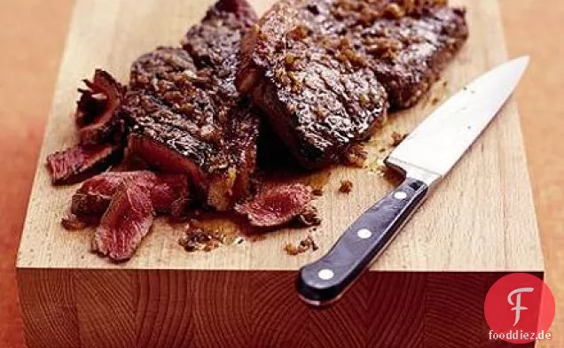 Sizzling steak mit Schalotten-marinade