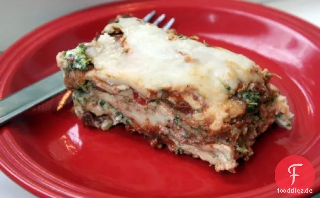 Rote, Weiße Und Grüne Lasagne