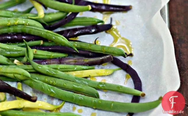 Geröstete Grüne Bohnen Mit Bagna Cauda