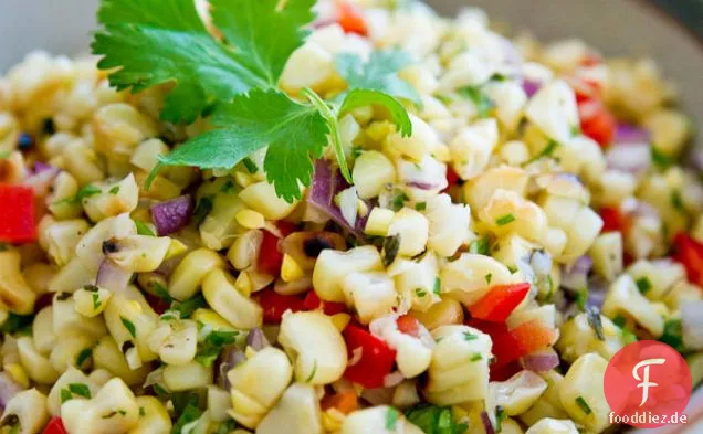 Feuer gerösteter Mais Salsa