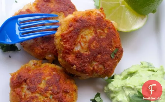 Garnelen-Thunfisch-Kuchen mit Avocadosauce