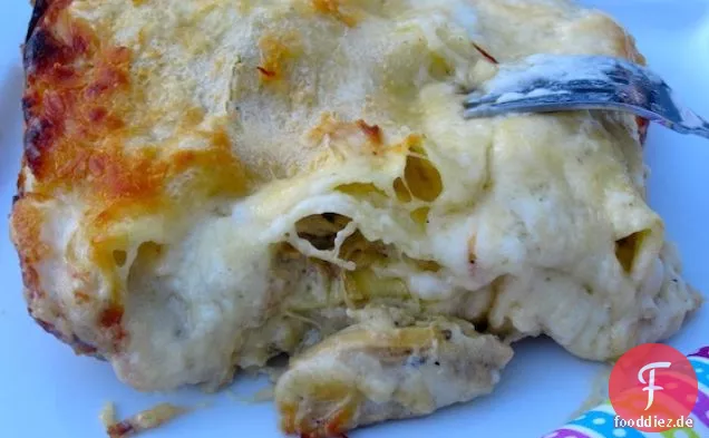 Lasagna de Pollo con Champiñones (Hähnchen-Pilz-Lasagne)