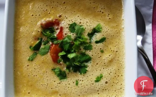 Mais-Kokos-Suppe (Sopa de Chocolo y Coco)