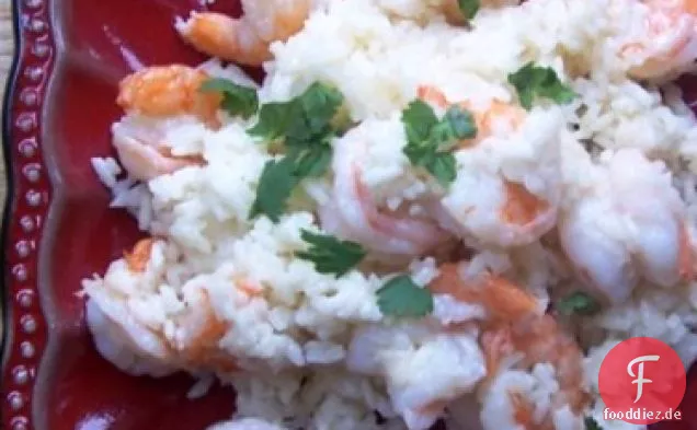 Reis Mit Kokos und Garnelen (Arroz Con Coco Y Camarones)