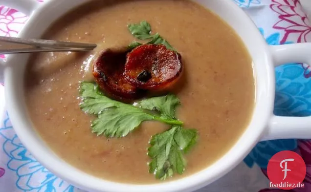 Crema de Frisoles con Chorizo (Rote Bohnensuppe mit Chorizo)