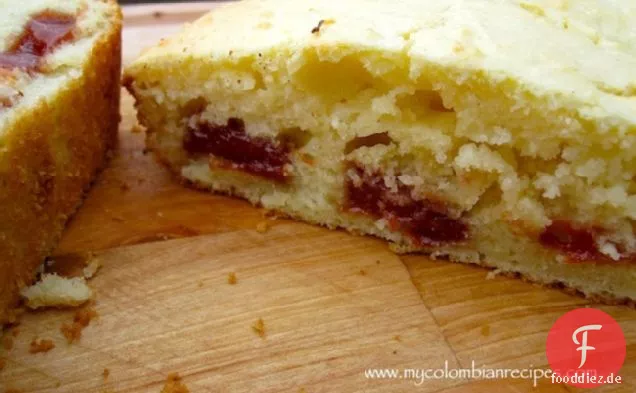 Torta de Quesito con Bocadillo (Kolumbianischer Frischkäse und Guavenpaste Kuchen)