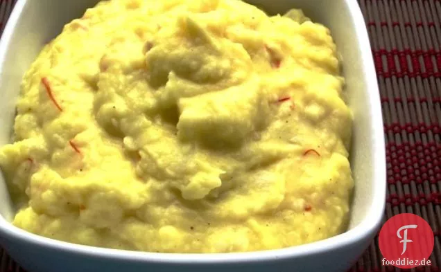 Safran und Knoblauch Kartoffelpüree