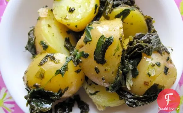 Papas con Espinacas (Kartoffeln mit Spinat)