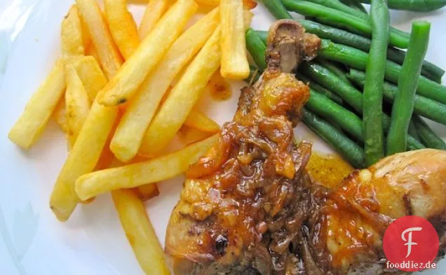 Pollo Encebollado (Huhn in Zwiebelsauce)