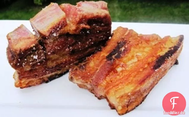 Gebratener Schweinebauch nach kolumbianischer Art (Chicharrón Colombiano)
