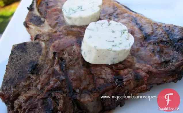 Gegrilltes Steak mit Koriander, Schalotten und Kreuzkümmel