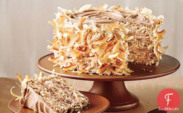 Karamell italienische Sahnetorte