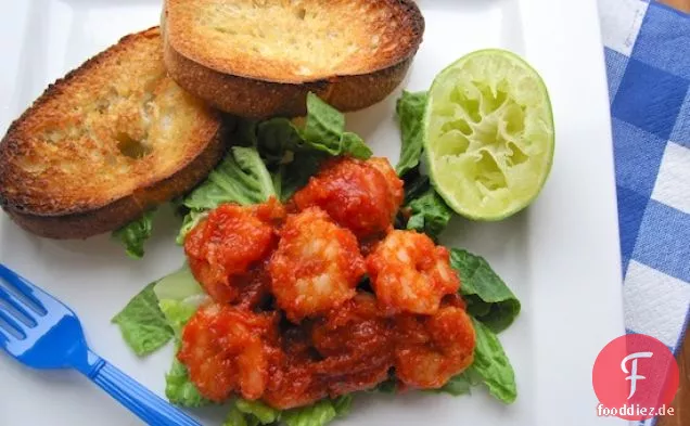 Camarones en Apuro (Garnelen nach kolumbianischer Art mit Tomatensauce)