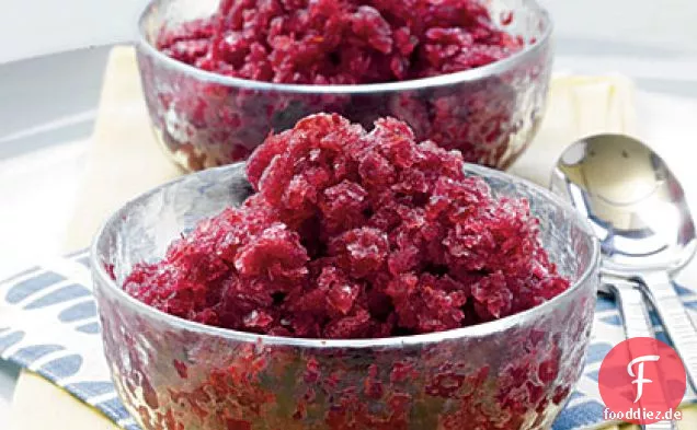 Kirsche-Merlot Granita