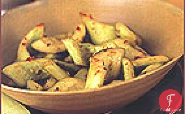 Scharfe und würzige Gurken