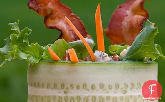 Gurken-Wrap-Salat Mit Speck Und Blauschimmelkäse