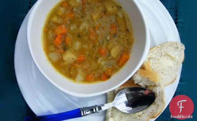 Scottish Tattie, Neep und Karottensuppe