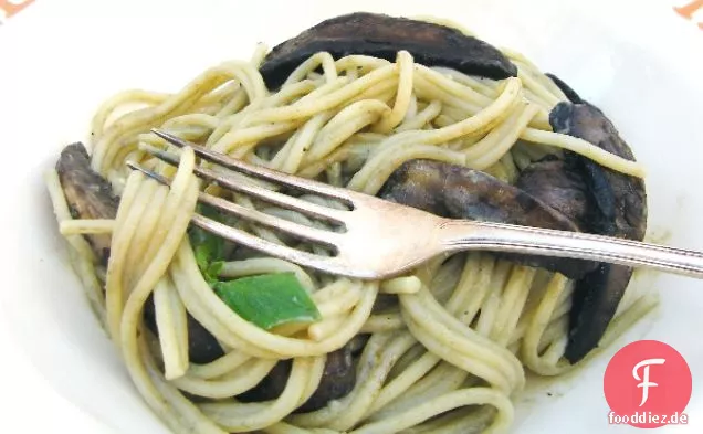 Cremige Pilz & Kräuter Spaghetti (vegan)