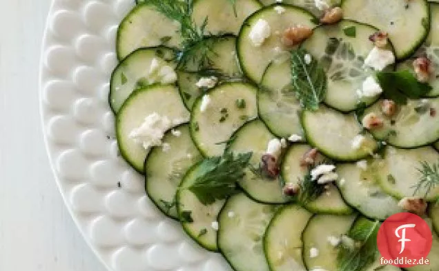 Gurken-Zucchini-Carpaccio-Salat