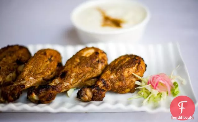 Tandoori Huhn Mit Gurke Raita