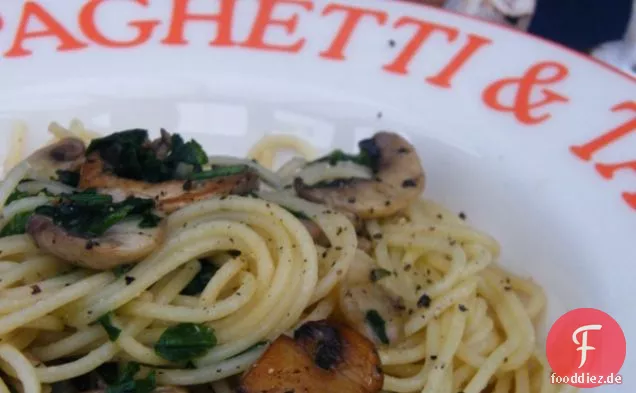 Spaghetti mit Pilzen & Artischocken