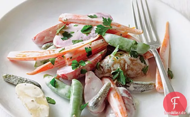 Baby-Gemüsesalat mit Cornichons