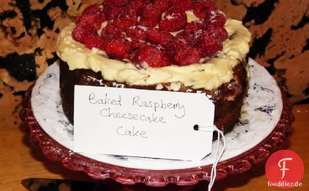 Raspberry Ripple Cheesecake Kuchen für Clandestine Cake Club