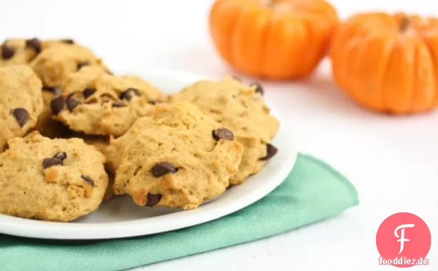 Mikrowellen-Kürbis Schokolade Chip Cookies
