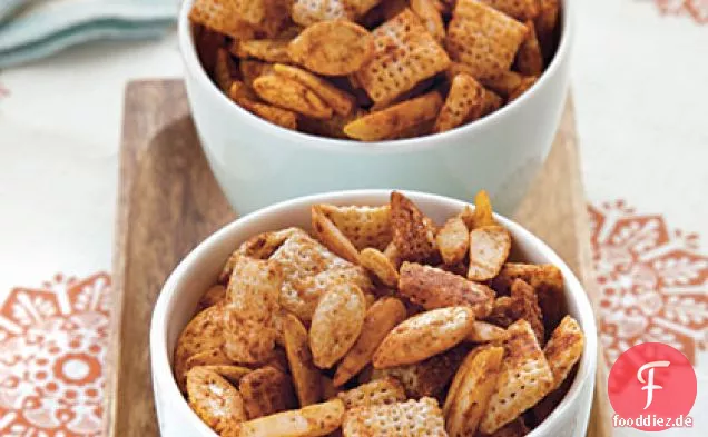 Würzige Mandel-Kürbiskern-Snack-Mischung
