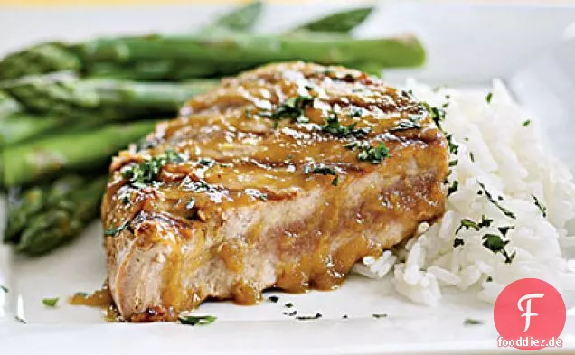 Thunfischsteaks mit Wasabi-Ingwer-Glasur