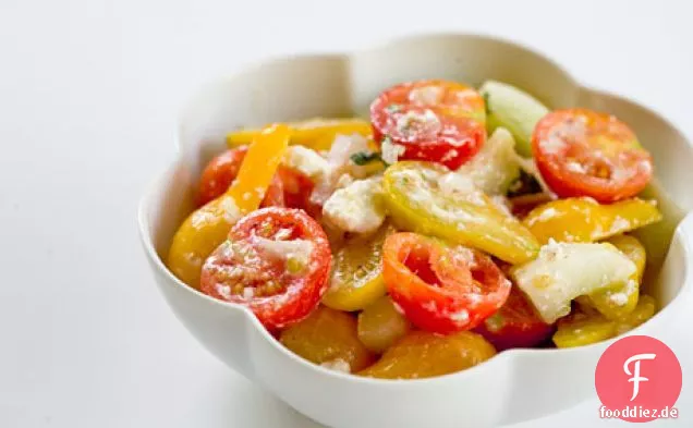 Kirschtomate Gurken Feta Salat