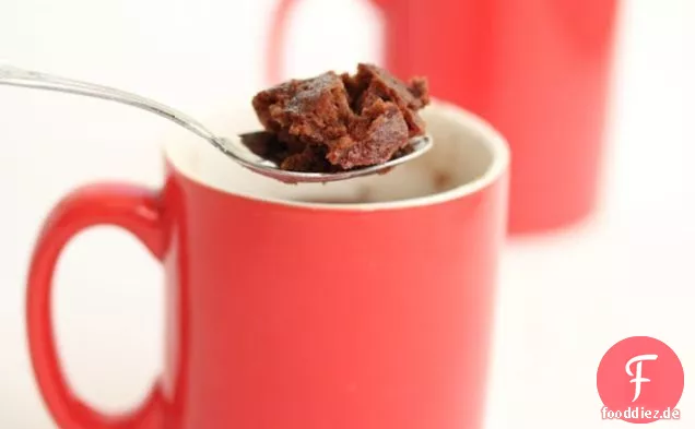 Eine minute Brownie Becher kuchen