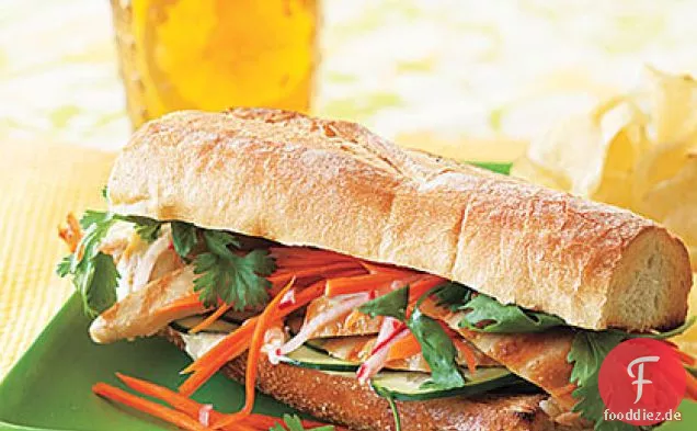 Vietnamesische Hühnchen-Sandwiches