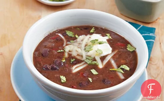 Schwarze Bohnensuppe