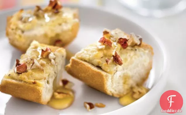 Karamellisiertes Zwiebel-Ziegenkäsebrot