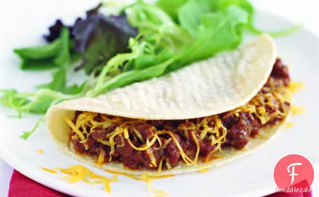 Schlampig Joes in Weichen Mais-Tortillas
