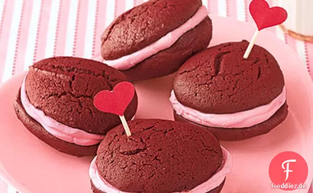 Mini Roter Samt Whoopie Pies