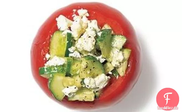 Gefüllte Tomaten Mit Gurken Und Feta-Rezept