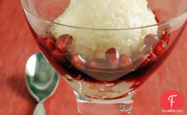 Milchreis mit Granatapfelsirup
