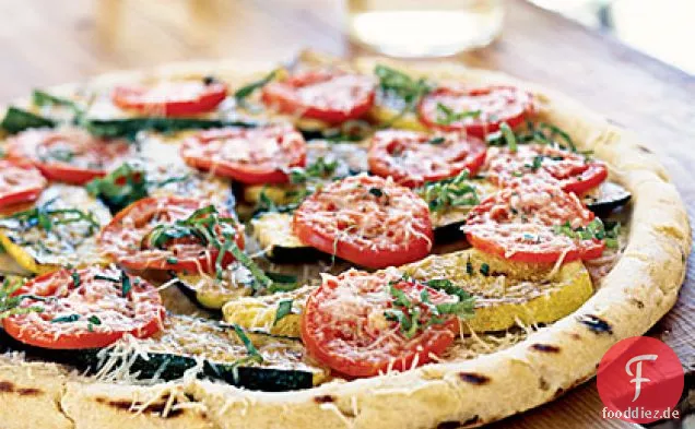 Sommer-Squash-Pizza