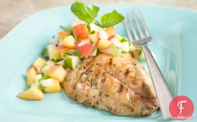 Pfirsich-Gurken-Salsa