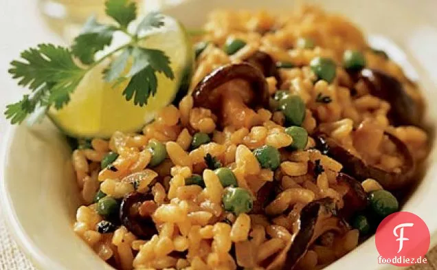 Thailändisches rotes Curry-Risotto