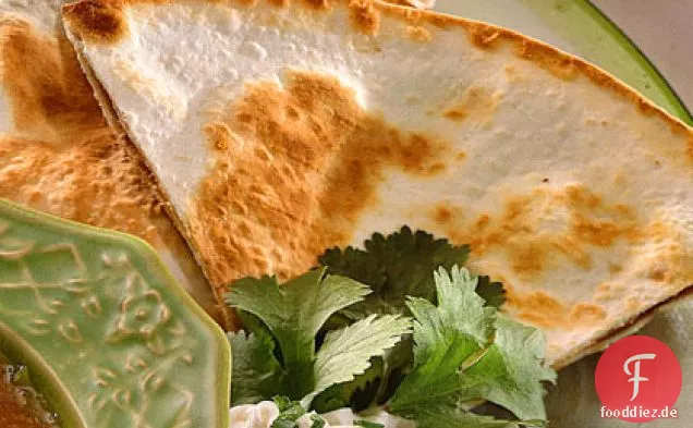 Refried Bohnen-Mais-Quesadillas