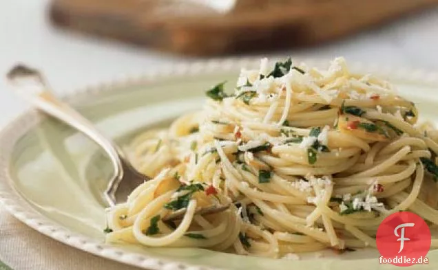 Spaghettini mit Öl und Knoblauch