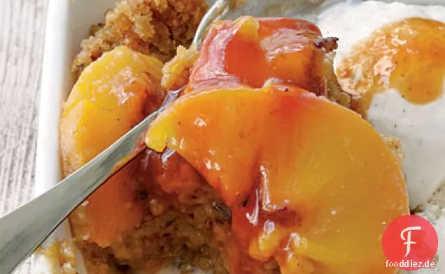 Buttermilch-Pfirsich-Pudding