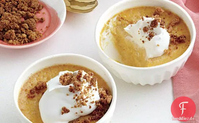 Zucker Kürbis Puddings mit Graham Crumble