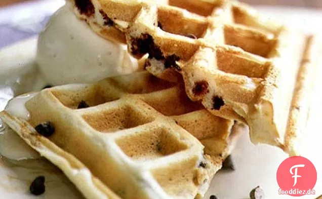 Schokoladen-Chip-Waffeln
